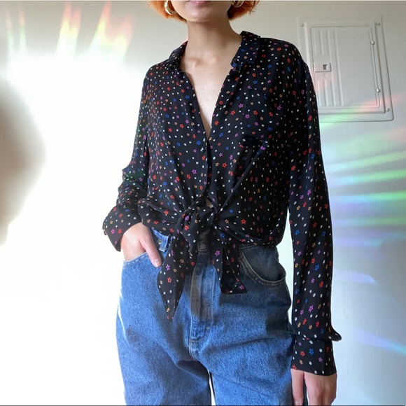 Starry Sheer Button Up - Picture 2 of 4